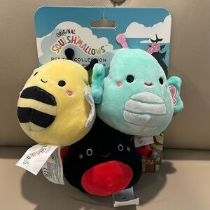 Kellytoy Squishmallow NWT Pet Toy Collection -Bugs